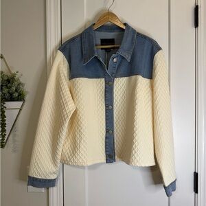 Sanctuary Denim and Sweatshirt Sweater look Jacket